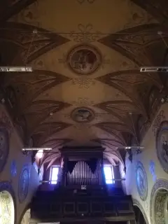 Cantoria e organo - Parrocchiale di San Giorgio e Martino o della Natività di Maria a Vicolungo