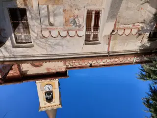 Fianco con archetti pensili e affreschi - Parrocchiale di San Giorgio e Martino o della Natività di Maria a Vicolungo