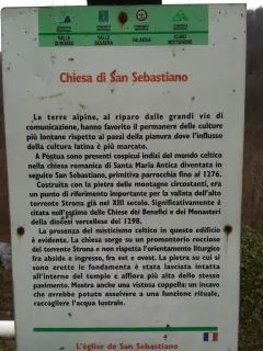 Pannello Illustrativo - Chiesa o Cappella di San Sebastiano a Postua