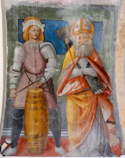 Santo Guerriero e vescovo santo - Chiesa di Santa Caterina a CossatoFrazione Lavino