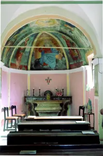 Affreschi abside - Chiesa di Santa Caterina a CossatoFrazione Lavino