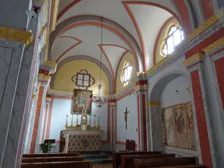 Interno - Oratorio o Chiesa dei Santi Sebastiano e Fabiano a LessonaFrazione Castello