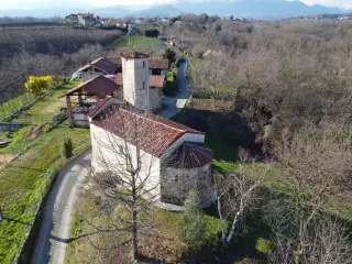 Vista aerea abside - Rettoria di San Gaudenzio a LessonaFrazione Principe