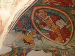 Pantocratore ed Evangelisti - Oratorio di San Rocco a Mezzana MortigliengoFrazione Montaldo
