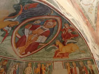 Pantocratore ed Evangelisti - Oratorio di San Rocco a Mezzana MortigliengoFrazione Montaldo