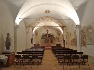 Interno - Oratorio di San Rocco a Mezzana MortigliengoFrazione Montaldo