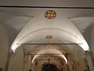 Volta verso l'abside - Oratorio di San Rocco a Mezzana MortigliengoFrazione Montaldo