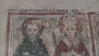 Sant'Antonio e San Gottardo dettaglio - Chiesa di San Sebastiano a Fontanetto Po