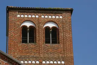 Campanile - Chiesa di San Pietro al Cimitero a Tronzano Vercellese