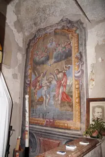Affresco - Chiesa o Canonica Regolare di San Giulio a Bellinzago NovareseFrazione Badia di Dulzago