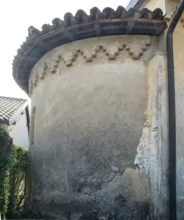 Abside - Oratorio o Chiesa di Santa Maria di Linduno o Lindeno a MomoFrazione Linduno