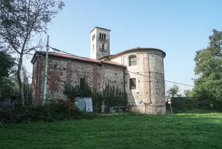 Abside da est - Santuario della Madonna delle Grazie o Santa Maria delle Grazie a Borgo Ticino