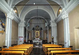 Interno - Santuario della Madonna delle Grazie o Santa Maria delle Grazie a Borgo Ticino