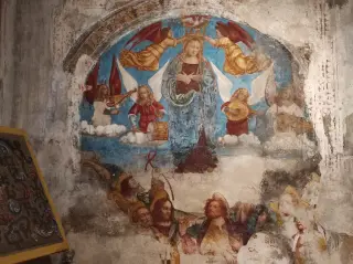 Madonna dell cintura - Chiesa Cimiteriale di San Pietro e Paolo a Brovello CarpugninoFrazione Graglia Piana