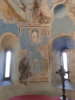 Tracce di affreco (Madonna?) - Chiesa di San Sebastiano a Lesa