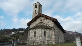 Abside e campanile - Chiesa di San Sebastiano a Lesa