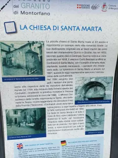 Pannello illustrativo - Chiesa di Santa Marta a Mergozzo