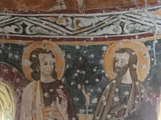 Affreschi - Chiesa o Oratorio di Santa Maria Assunta o al Piaggio a VilladossolaFrazione Piaggio