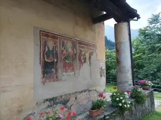 Affreschi - Parrocchiale di Sant'Antonio Abate a BoccioletoFrazione Fervento