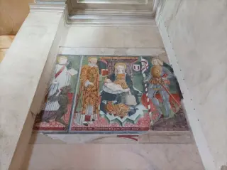 Affresco Madonna col Bambino - Pieve di San Genesio a Suno
