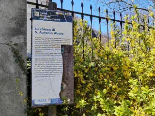 Pannello illustrativo - Chiesa di Sant'Antonio Abate a ValduggiaFrazione Colma