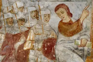 Giuda con armigeri - Chiesa di San Leonardo a Borgomanero