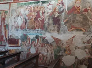 Parete affrescata - Chiesa di San Marcello a Paruzzaro
