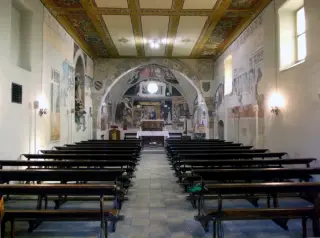 Interno, da ingresso - Cappella di Santa Maria Assunta o della Stella a MacelloFrazione Stella