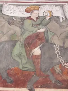 Particolare Lussuria - Cappella di Missione a Villafranca PiemonteFrazione San Giovanni