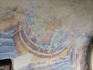 Affreschi torre campanaria - Chiesa Castellana Ex Parrocchiale dei Santi Filippo e Giacomo a Verzuolo