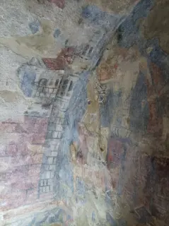 Affreschi torre campanaria - Chiesa Castellana Ex Parrocchiale dei Santi Filippo e Giacomo a Verzuolo