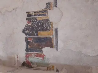 Tracce di affresco nella navata sinistra - Chiesa di San Francesco a Cuneo