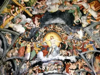Affresco Giudizio Universale - Santuario della Madonna dei Boschi o della Neve a Boves