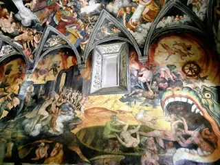 Affresco Giudizio Universale - Santuario della Madonna dei Boschi o della Neve a Boves