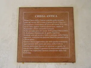 Pannello illustrativo - Convento o Certosa dell' Assunta a Chiusa di PesioFrazione Certosa di Pesio