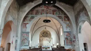 Affreschi arco trionfale - Chiesa di San Nazzaro della Costa a Novara