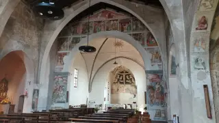 Affreschi arco trionfale - Chiesa di San Nazzaro della Costa a Novara