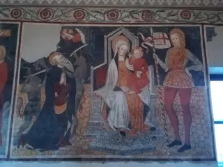 Madonna col Bambino e San Bovo - Santuario della Madonna del Latte o di Gionzana a NovaraFrazione Gionzana