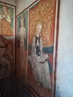 Madonna col Bambino e San Sebastiano - Santuario della Madonna del Latte o di Gionzana a NovaraFrazione Gionzana