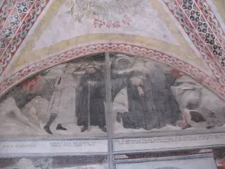 Chiostro - Ciclo vita San Benedetto - Abbazia di San Nazzaro o dei Santi Nazario e Celso a San Nazzaro Sesia