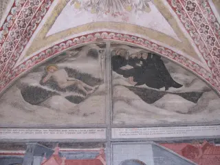 Chiostro - Ciclo vita San Benedetto - Abbazia di San Nazzaro o dei Santi Nazario e Celso a San Nazzaro Sesia