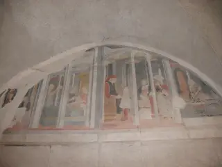 Chiostro - Ciclo vita San Benedetto - Abbazia di San Nazzaro o dei Santi Nazario e Celso a San Nazzaro Sesia