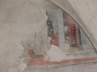 Chiostro - Ciclo vita San Benedetto - Abbazia di San Nazzaro o dei Santi Nazario e Celso a San Nazzaro Sesia