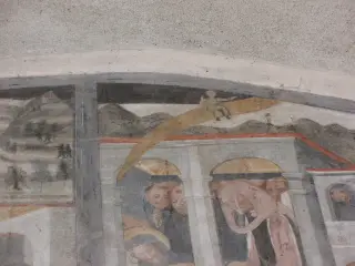 Chiostro - Ciclo vita San Benedetto - Abbazia di San Nazzaro o dei Santi Nazario e Celso a San Nazzaro Sesia