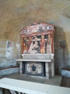 Affreschi altare - Pieve di San Giovanni a Vespolate