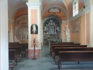 Interno - Chiesa del Nome di Maria a Serravalle SesiaFrazione Bornate