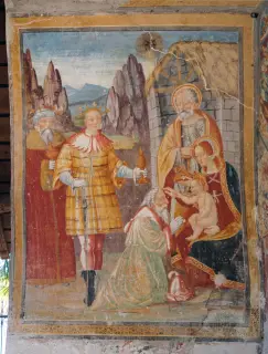 Madonna col Bambino - Cappella di Sant'Antonio Abate a GrignascoFrazione Ca' Negri