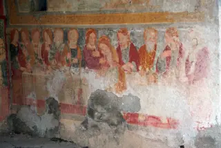 Ultima cena - Cappella di Sant'Antonio Abate a GrignascoFrazione Ca' Negri
