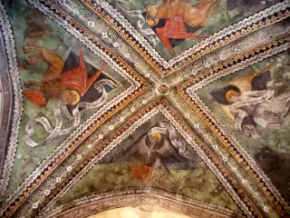 Abside Sud - Evangelisti - Parrocchiale della Madonna del Rosario a Bernezzo