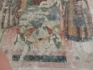 Madonna col Bambino dettaglio - Chiesa di San Gottardo a Camino